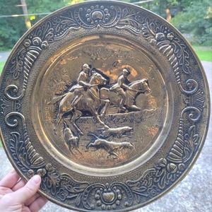 Vintage brass wall plate